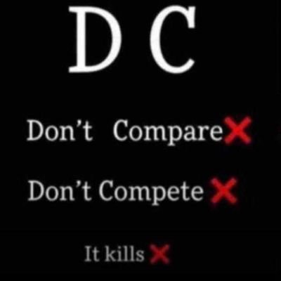 Am not❌ in Competition❌❌with anyone ❗