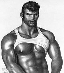 We manufacture & wholesale Tom of Finland magnets, t-shirts, tank tops, baseball caps, gym bags, coffee mugs & lapel pins. Follow us for Twitter-only specials.