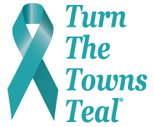 Turn the Towns Teal is a national campaign to promote awareness of ovarian cancer and its symptoms.
