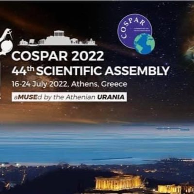 The 44th COSPAR Scientific Assembly will be held on 16-24 July 2022 in Megaron Athens International Conference Center - MAICC, Athens, Greece.