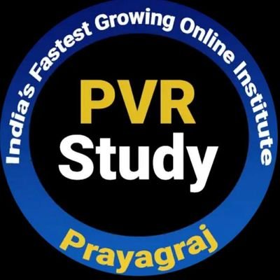 PVR STUDY is a online Institute of India,
you can Join PVR STUDY on YouTube, Unacademy, Facebook, Twitter, Instagram  .
Official website is https://t.co/8mQib0acJZ