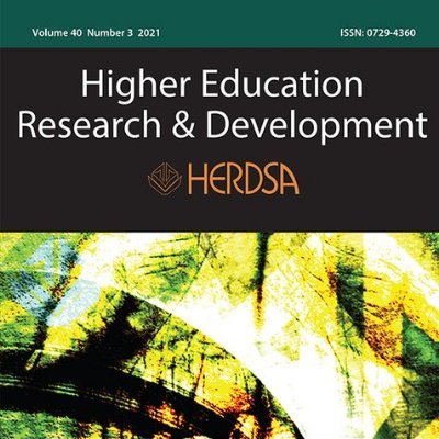 International peer reviewed journal of the Higher Education Research & Development Society of Australasia, @HERDSA3, published by @TandFonline #HigherEd ✍️@awsh