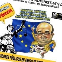 El Gobierno de España pide dinero a EU, pero luego se niega a cumplir sus directivas, 1999/70CE abuso de la temporalidad.