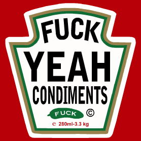 condiment n. A substance, such as a relish, vinegar, or spice, used to flavour or complement food.