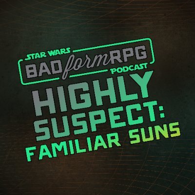 We are Bad Form Podcast, an actual play podcast. For more info listen to our podcast and check our website!