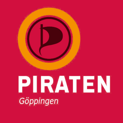 Piratentreff Göppingen: Jeden zweiten Mittwoch (gerade KW) um 19:00 Uhr im Opal am Bahnhofplatz in Göppingen.