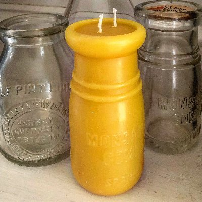 Beeswax with serious backstory. Vintage bottles cast into candles. Journalist down a rabbit hole beekeeping and storytelling. Alter ego of @nicholebernier.