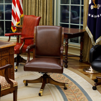 This is the official Twitter account for the Chair from the Oval Office. (Parody)