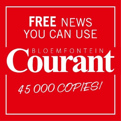 Bloemfontein Courant is a popular community newspaper in tabloid form with relevant news for the local community of Bloemfontein.