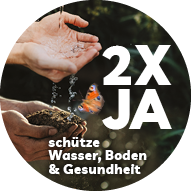 2xJa zu den Initiativen für sauberes Trinkwasser und für eine Schweiz ohne synthetische Pestizide!      Tweets en français: @2xOui_LSG_TWI