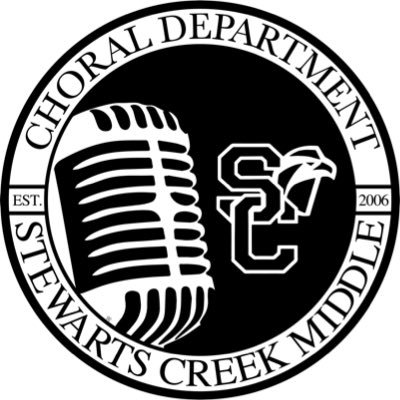 This is the page for Stewarts Creek Middle School’s Choral Department. This page is one of the ways students and parents can remain up to date.