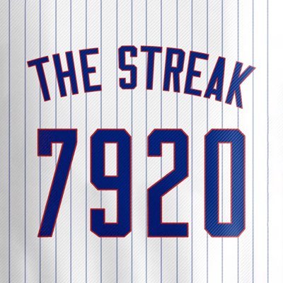 Following the Chicago Cubs, whose no-hit streak is the longest in MLB history. The Streak lived 7,920 games (Sept. 10, 1965 - July 25, 2015.)