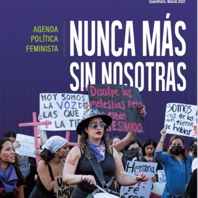 Somos mujeres feministas compartiendo el objetivo de incidir políticamente para el avance de nuestros derechos humanos en el Estado de Querétaro.