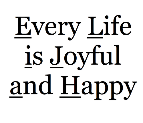ElijahMovement's profile picture. Every Life is Joyful and Happy (E.L.i.J.a.H): Take the weekly challenge, pass on a good deed, and watch the world around you change for the better!
