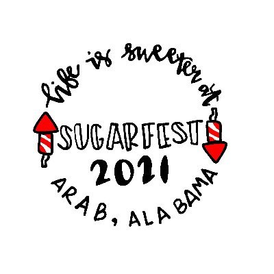 SugarFest takes place the Saturday of Labor Day weekend annually in Arab, AL.  Food trucks, kid's area, a Cruise In, 5k, vendors, concert and fireworks show.