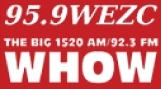 WHOW is the BIG 1520AM/92.3FM featuring local news, talk, and agriculture programming.  WEZC is 95.9FM featuring America's BEST Music!