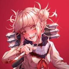 I'm a fan of my hero academia my favorite character is himiko toga