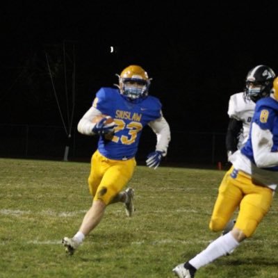 Siuslaw High School c/o ‘21. 3.4 GPA. Football and track/field. 5’10” 200 lbs. RB/LB