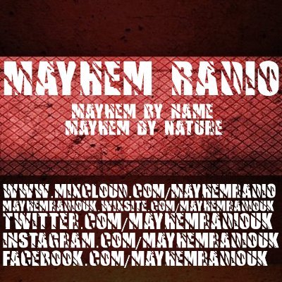 We look to promote the unsigned and we play all era's and genre's of Rock and Metal. Submissions to - mayhemradiouk@gmail.com blog https://t.co/oboAIxllUT