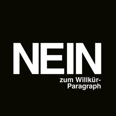 Offizieller Twitter-Account des Referendumskomitees gegen den neuen Willkür-Paragraphen.