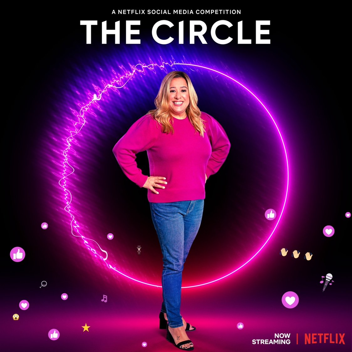 Season 2 contestant on Netflix show, “The Circle ⭕️Love: travel, reading, watching tv, giggling, Diet Cokes on a quest to find the perfect chicken finger.