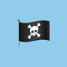 A skull and crossbones displayed on a black flag, used on pirate ships, also known as a Jolly Roger. 🏴☠️🏴☠️🏴☠️🏴☠️🏴☠️🏴☠️🏴☠️🏴☠️🏴☠️🏴☠️🏴☠️