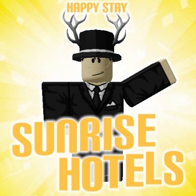 Welcome to Sunrise Twitter. We are a hotel founded by Fatahxym on #roblox. We strive to give you the best experience on the gaming industry!