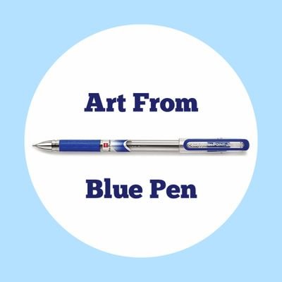 Enjoy the video of art that drawn with blue ball point pen