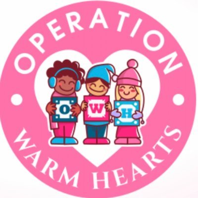 Operation Warm Hearts purchases and distributes NEW winter coats, hats, mittens/gloves, scarves, underwear, socks and pajamas for newborn to 18 yr old children.