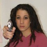 fuckstartrek's profile picture. just a pregnant woman with a gun