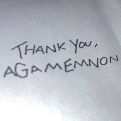 thank you, agamemnon Profile