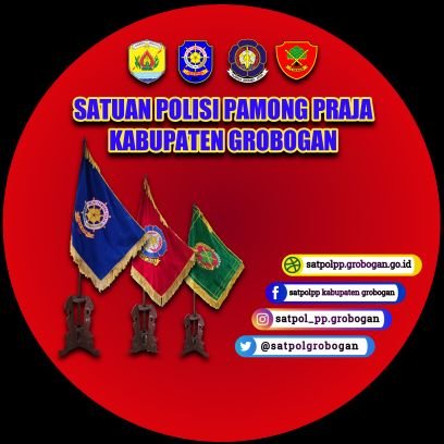 Satpolgrobogan's profile picture. Akun Resmi Satuan Polisi Pamong Praja Kabupaten Grobogan 
No.Telp/Fax (0292) 421040
e-mail : https://t.co/SknV9uZjuh