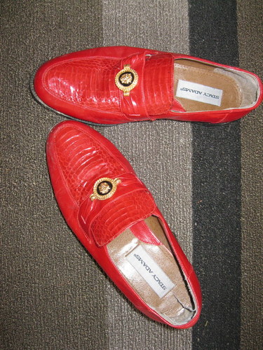 They told me these shoes just fly off the shelves during the boxing meets - real snakeskin too.