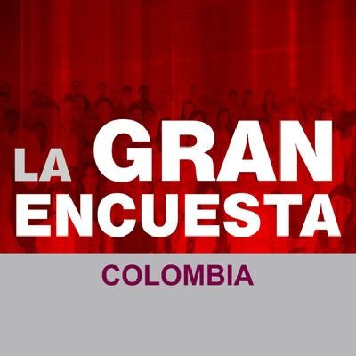 La Gran Encuesta Colombia, máximo 4 opciones de respuesta por pregunta, por política de Twitter.