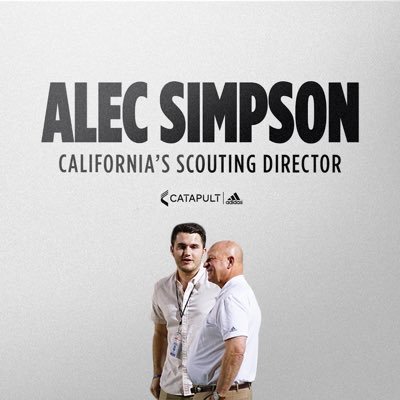 California’s Scouting Director for @catapultsports | Contact: alec.simpson@catapultsports.com
