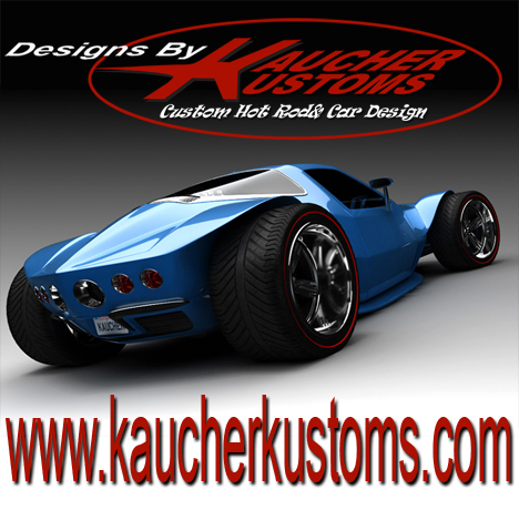 Kaucher Kustoms is a custom car design studio that designs custom cars for individuals and custom fabrication shops.