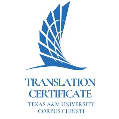 Official page of the Translation Certificate (Spanish/English) at Texas A&M University- Corpus Christi.