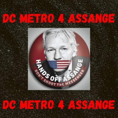 DCMetro4Assange's profile picture. DC-MD-VA Action4Assange Group
Release Julian Assange NOW, NO Extradition