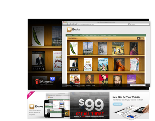 Premium and Free Magento theme provider. We also provide Magento go themes for you magento go store.
