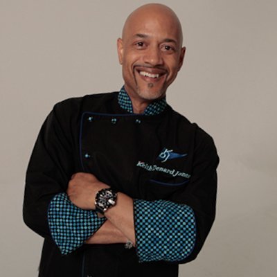 Keith D. Jones - energetic, fun-loving chef that's having a ball making his dreams come true!