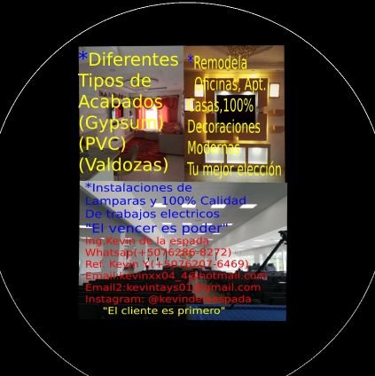 DeLaEspadaALaO1's profile picture. instalaciones de gypsum, valdozas , lamparas , aires acondicionados y todo tipo de decoraciones indistriales para tu hogar