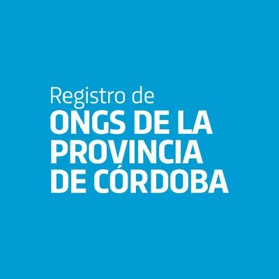 Registro de ONGS de la Provincia de Córdoba.