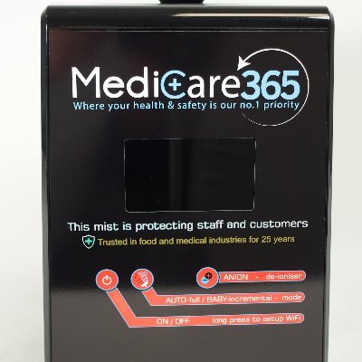 HELP BEAT VIRUSES
WITH COMPLETE INFECTION CONTROL
Kills 99.999% of harmful pathogens in seconds.
Easy to set up and use environmental sanitiser.