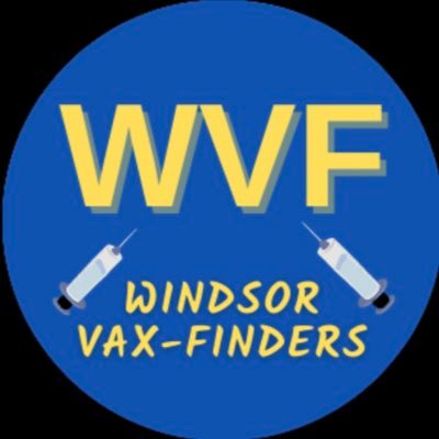 Volunteers helping eligible residents of Windsor-Essex locate COVID-19 vaccine appointments! 📧: windsorvax@gmail.com