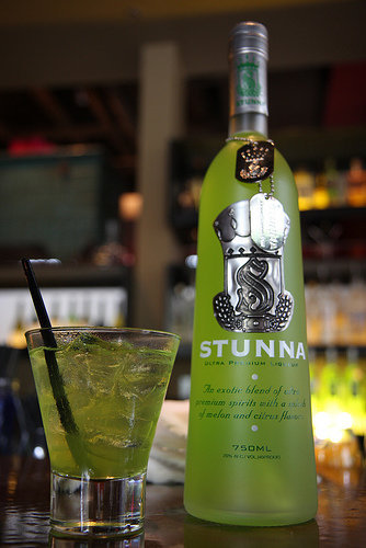 Stunna is an exquisite blend of Ultra Premium Vodka, Tropical rum, Smooth Tequila, and other Fine Spirits with hints of melon and citrus flavors.