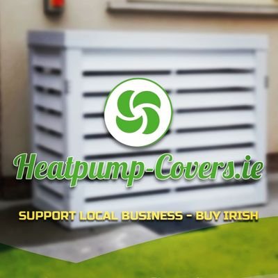 We supply and install sleek modern composite wood grain effect covers for your back garden heat pump unit.