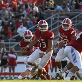 Class of 2022, 6”3 210, DE/OL, Squat-440 Bench-287 Clean- 303 3 Sport Athlete , Class C1 State Runner-Up 2018, Class C2 State Champions 2020, 3.652 GPA