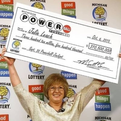 I am Julie leach winner of  $310.5 million  powerball jackpot winner I am donating to my people from the states and other countries .
