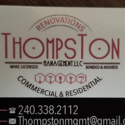 ThompsTon Management is a general contractor offering a wide variety of services to residential and commercial customers.