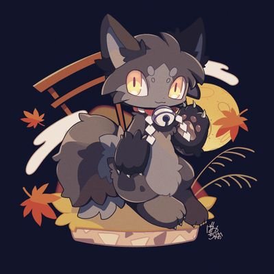 AkizumiFox's profile picture. Black fox | He/Him | Feel free to chat with me! | Suit maker: @hokkoinu